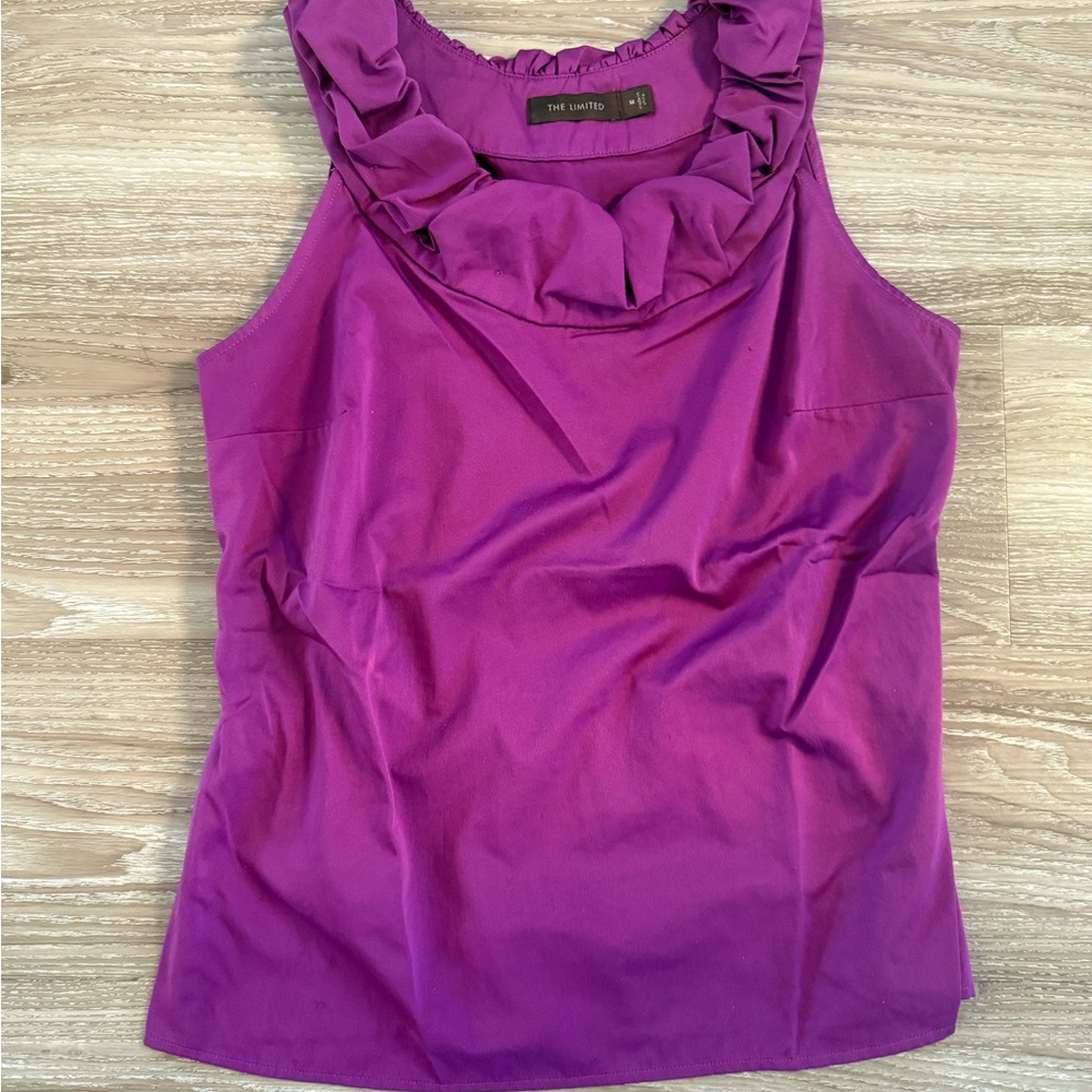 The Limited Violet Sleeveless Blouse